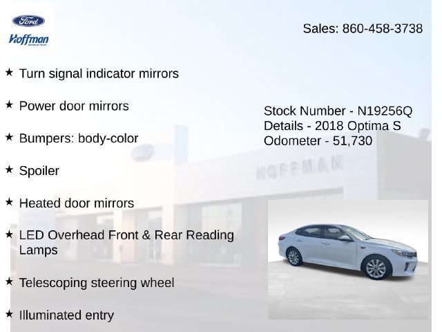 Used 2018 Kia Optima S w/ Panoramic Sunroof Package FWD image 28