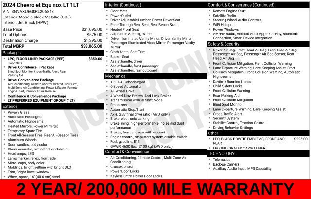 Used 2024 Chevrolet Equinox LT w/ LPO, Floor Liner Package AWD/4WD image 9