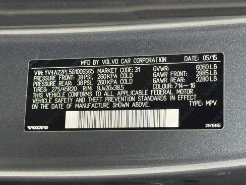Used 2016 Volvo XC90 T6 Inscription w/ Vision Package AWD/4WD image 88