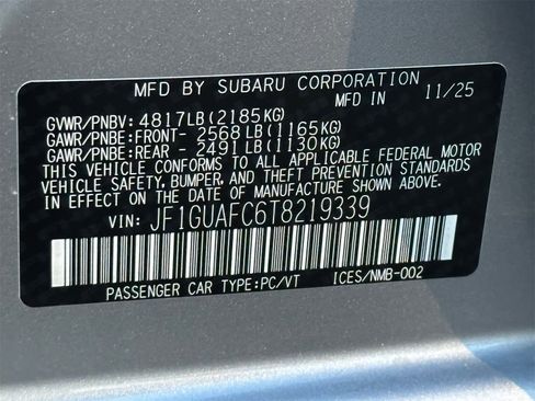 New 2026 Subaru Impreza 2.0i Sport image 25