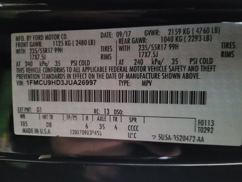Used 2018 Ford Escape SEL w/ Ford Safe & Smart Package AWD/4WD image 33