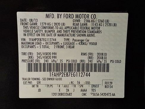 Used 2014 Ford Taurus SEL w/ Equipment Group 201A image 28