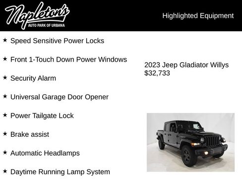 Used 2023 Jeep Gladiator Willys image 16
