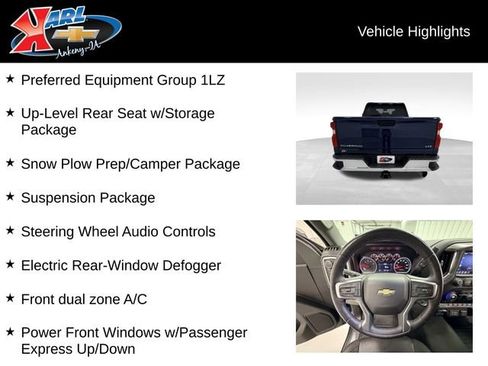 Certified 2023 Chevrolet Silverado 2500 LTZ w/ Snow Plow Prep/Camper Package AWD/4WD image 2