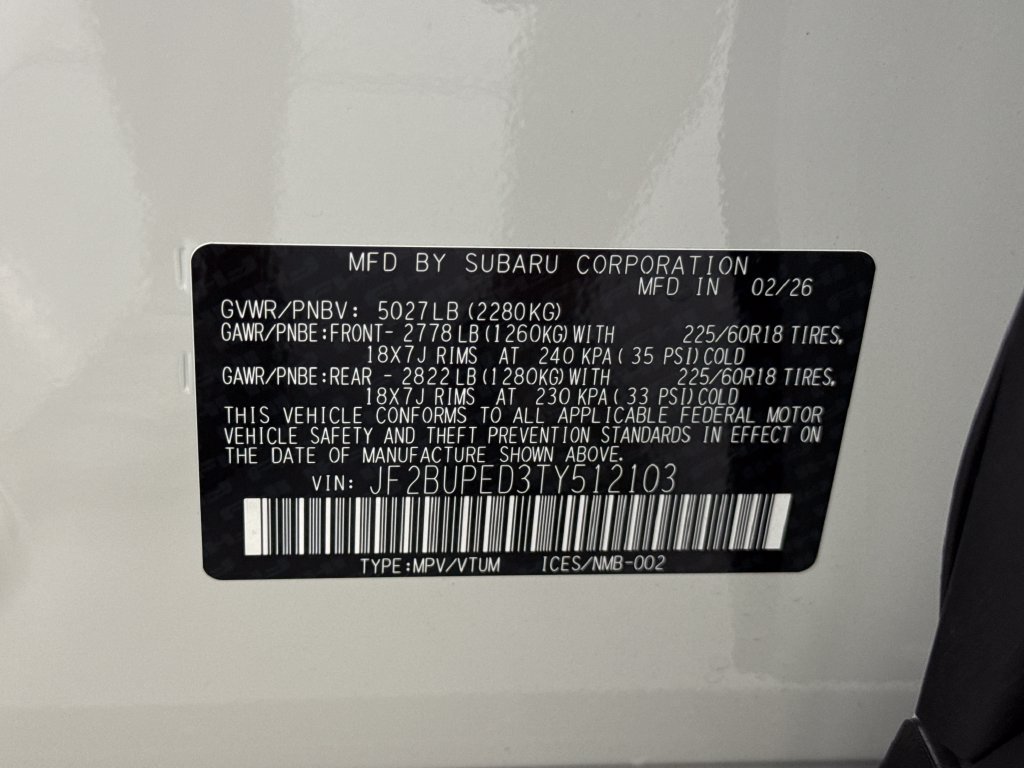 New 2026 Subaru Outback Touring AWD/4WD image 30