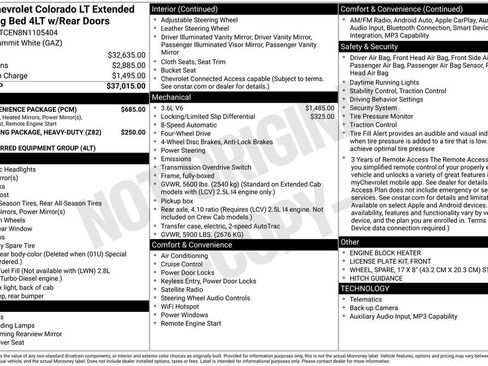 Used 2022 Chevrolet Colorado LT w/ LT Convenience Package AWD/4WD image 15