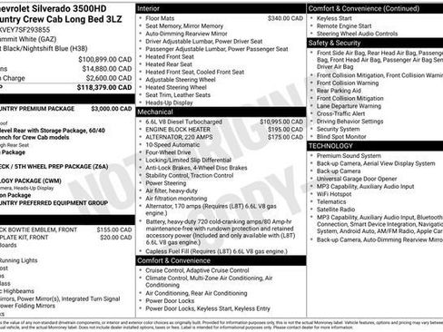Used 2025 Chevrolet Silverado 3500 High Country w/ High Country Premium Package AWD/4WD image 3
