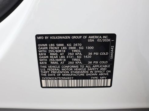New 2026 Volkswagen Atlas Peak Edition AWD/4WD image 48