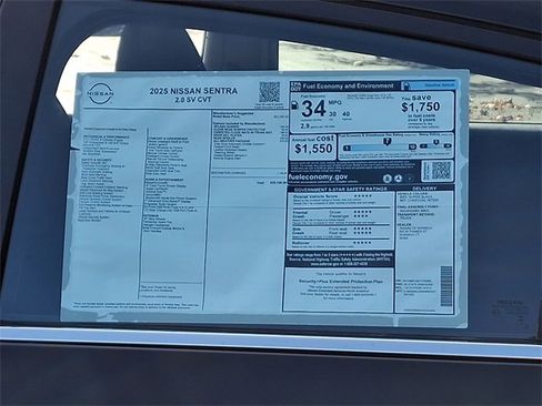 New 2025 Nissan Sentra SV w/ All-Weather Package image 10