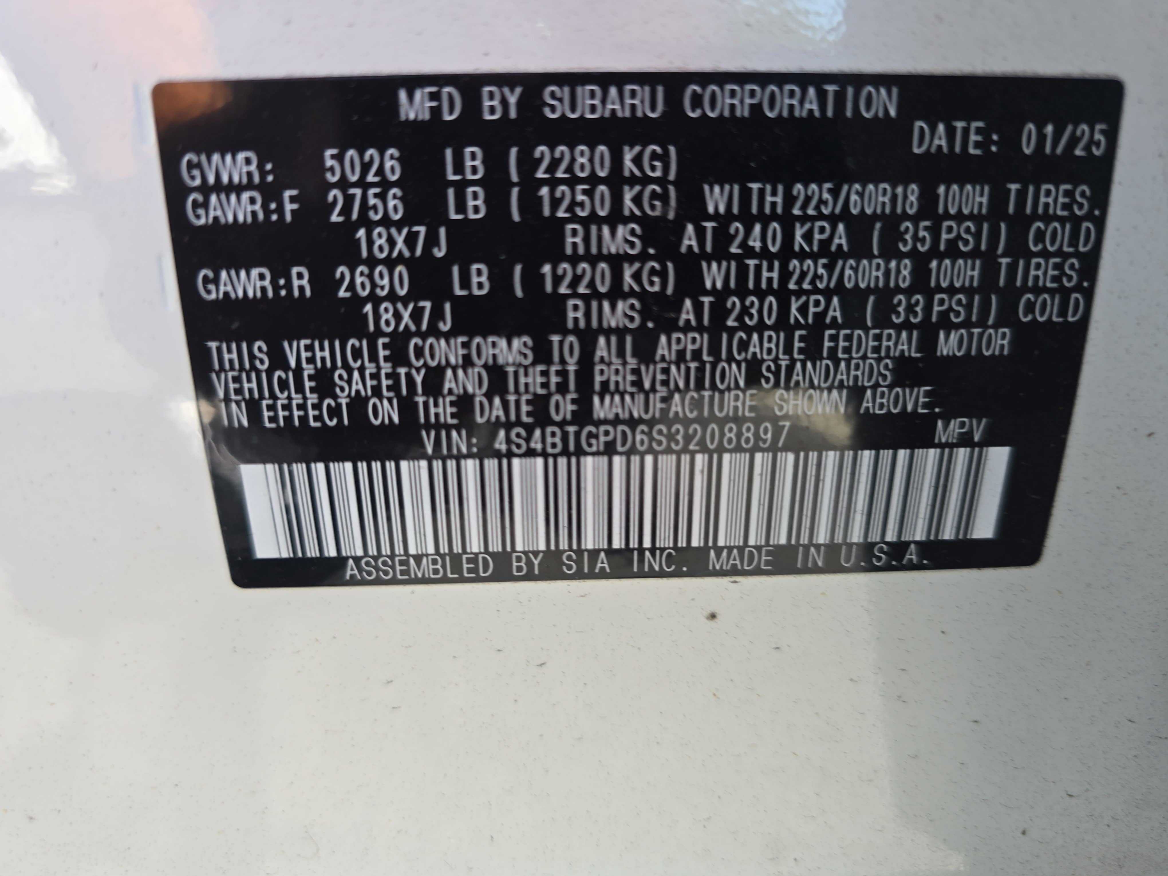 Used 2025 Subaru Outback Touring XT AWD/4WD image 35