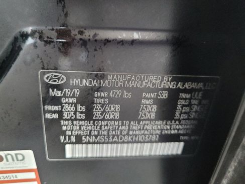 Used 2019 Hyundai Santa Fe Limited FWD image 33