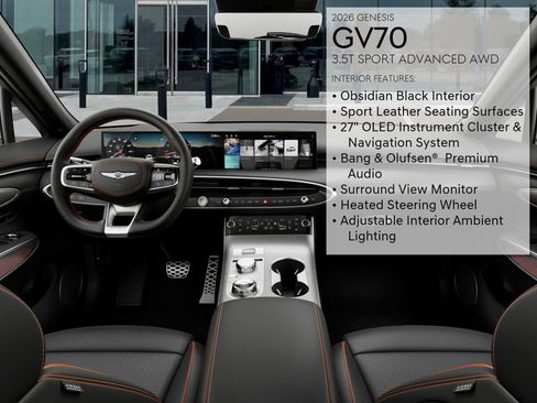 New 2026 Genesis GV70 3.5T Sport Advanced AWD/4WD image 17