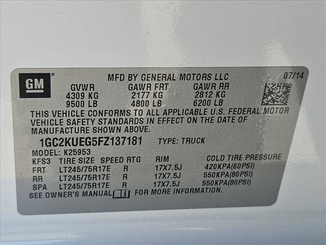 Used 2015 Chevrolet Silverado 2500 W/T w/ WT Fleet Convenience Package AWD/4WD image 17