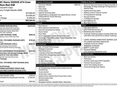 Used 2023 GMC Sierra 3500 AT4 w/ AT4 Preferred Package AWD/4WD image 37