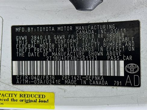 Used 2011 Toyota Corolla LE image 12