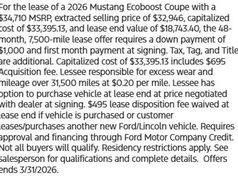 New 2026 Ford Mustang Premium image 31