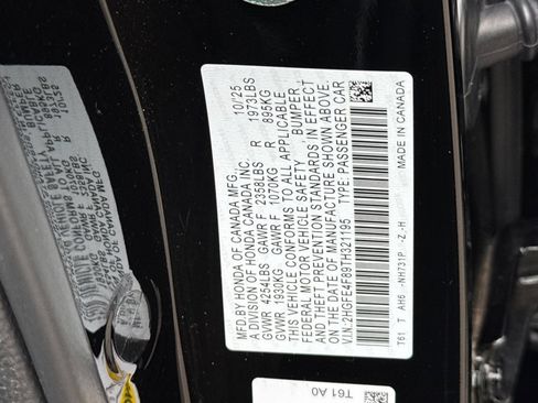 Certified 2026 Honda Civic Sport image 34