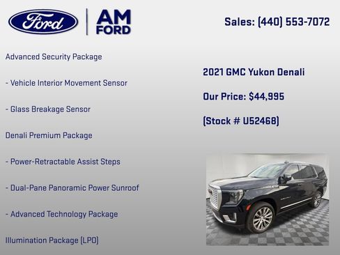 Used 2021 GMC Yukon Denali w/ Denali Premium Package AWD/4WD image 30