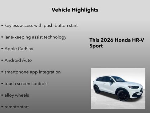 New 2026 Honda HR-V Sport image 10