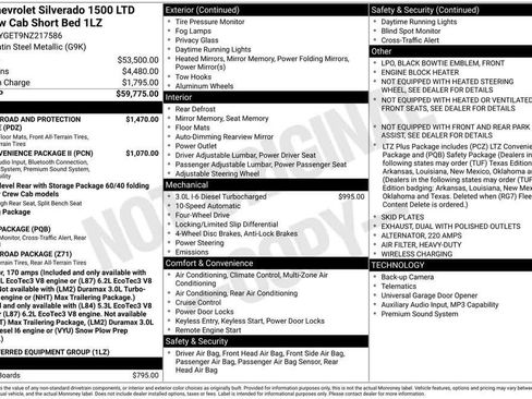 Used 2022 Chevrolet Silverado 1500 LTZ AWD/4WD image 3