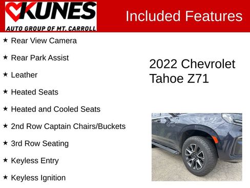 Used 2022 Chevrolet Tahoe Z71 AWD/4WD image 3