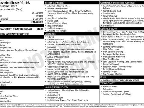 Used 2022 Chevrolet Blazer RS image 35