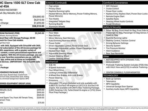 Used 2021 GMC Sierra 1500 SLT w/ SLT Premium Package AWD/4WD image 4