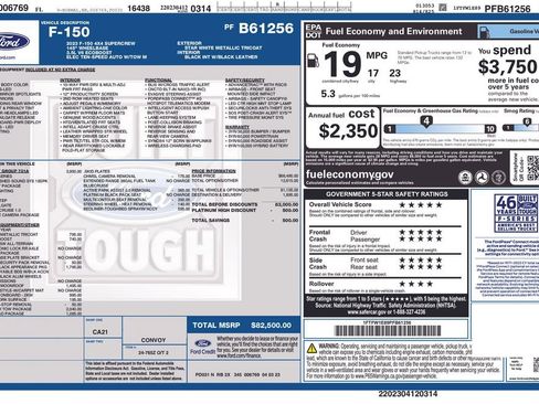 Used 2023 Ford F150 Platinum w/ Equipment Group 701A High image 4