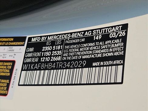 New 2026 Mercedes-Benz C 43 AMG 4MATIC Sedan image 18