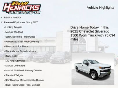Used 2021 Chevrolet Silverado 1500 W/T w/ WT Fleet Convenience Package