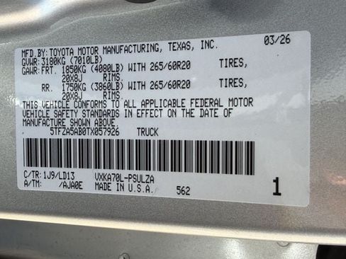 Used 2026 Toyota Tundra Limited RWD image 28