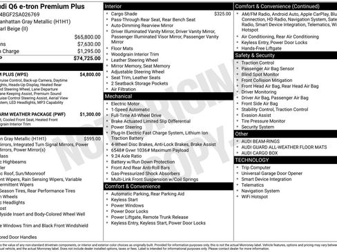 Certified 2025 Audi Q6 e-tron Premium Plus w/ Premium Plus image 31