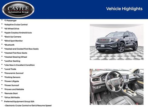 Used 2017 GMC Acadia Denali w/ Technology Package AWD/4WD image 4
