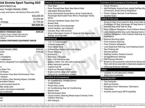 Used 2026 Buick Envista Sport Touring w/ Convenience II Package FWD image 34