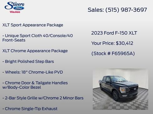 Used 2023 Ford F150 XLT w/ Equipment Group 302A High AWD/4WD image 28