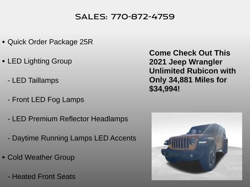 Used 2021 Jeep Wrangler Unlimited Rubicon image 5
