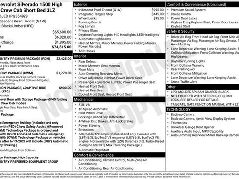 Used 2023 Chevrolet Silverado 1500 High Country w/ High Country Premium Package AWD/4WD image 25