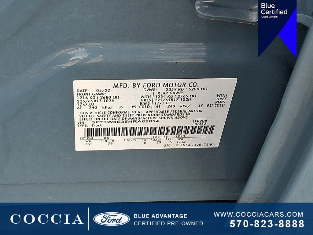 Certified 2022 Ford Maverick XLT w/ XLT Luxury Package FWD image 26