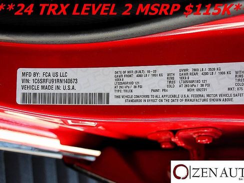 Used 2024 RAM 1500 TRX w/ TRX Level 2 Equipment Group AWD/4WD image 72