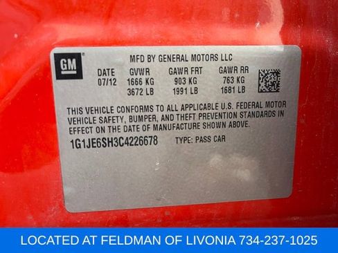 Used 2012 Chevrolet Sonic LTZ image 35