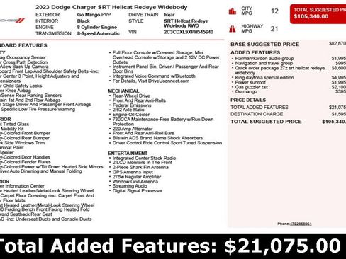 Used 2023 Dodge Charger SRT Hellcat image 3