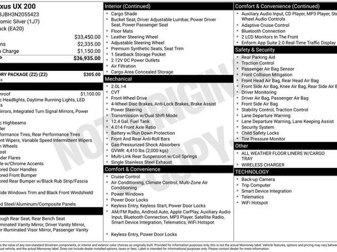 Used 2022 Lexus UX 200 w/ Accessory Package (Z2) image 6