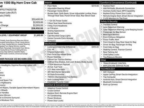 Used 2026 RAM 1500 Big Horn AWD/4WD image 30