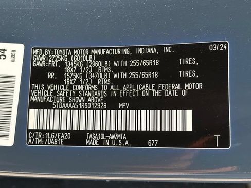 Used 2024 Toyota Grand Highlander FWD image 34
