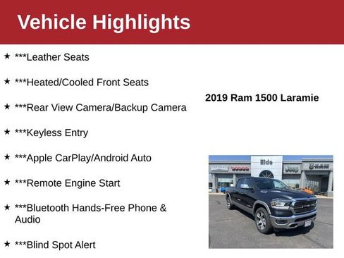 Used 2019 RAM 1500 Laramie AWD/4WD image 4