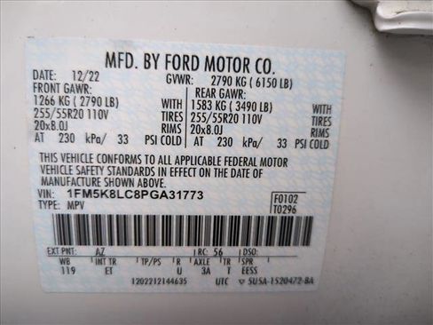 Used 2023 Ford Explorer King Ranch w/ Technology Package image 25