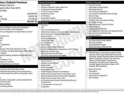 New 2026 Subaru Outback Premium