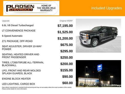 Used 2015 Chevrolet Silverado 3500 LT w/ LT Convenience Package AWD/4WD image 14