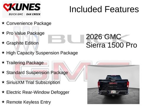 New 2026 GMC Sierra 1500 Pro w/ Graphite Edition AWD/4WD image 2