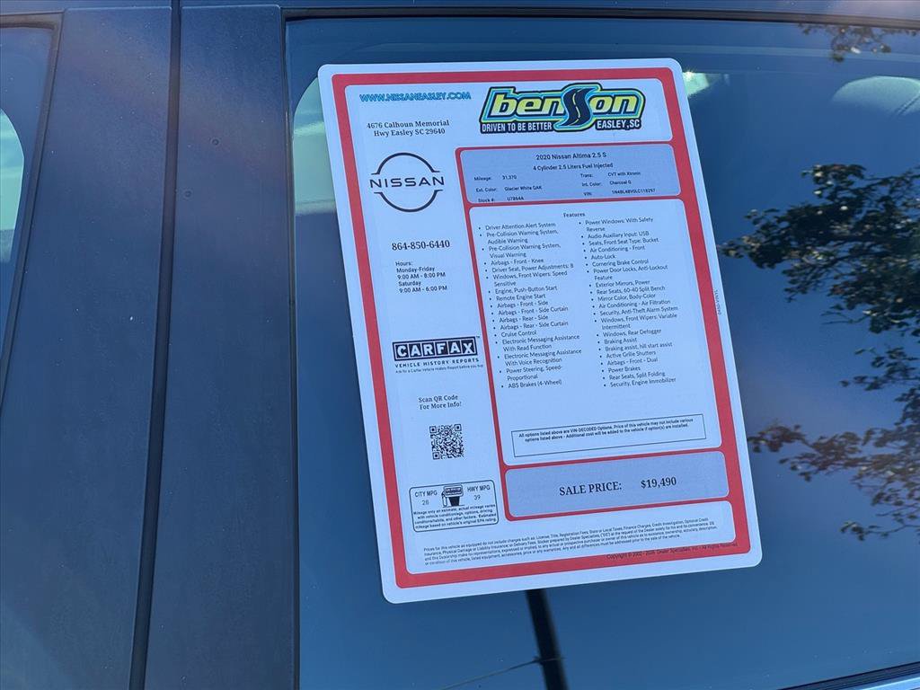 Used 2020 Nissan Altima 2.5 S FWD image 26